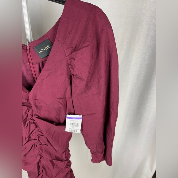 Do + Be maroon mini dress size medium NWT - Picture 10 of 11